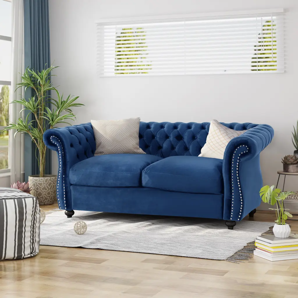 DeeHome Loveseat Sofa - Comfortable 2-Seater Couch Living Room