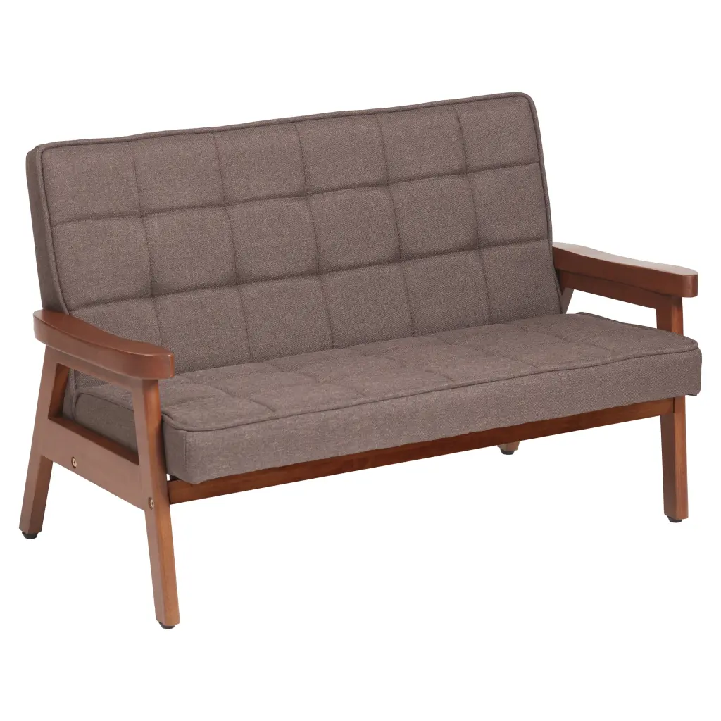 ECR4Kids Hadley Loveseat Raisin Kids Room and Play Areas