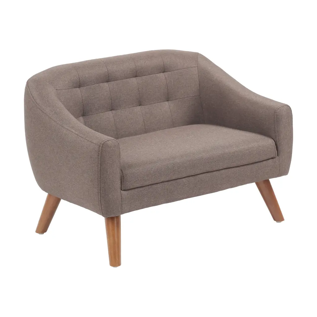 ECR4Kids Willa Loveseat Raisin Kids and Small Spaces