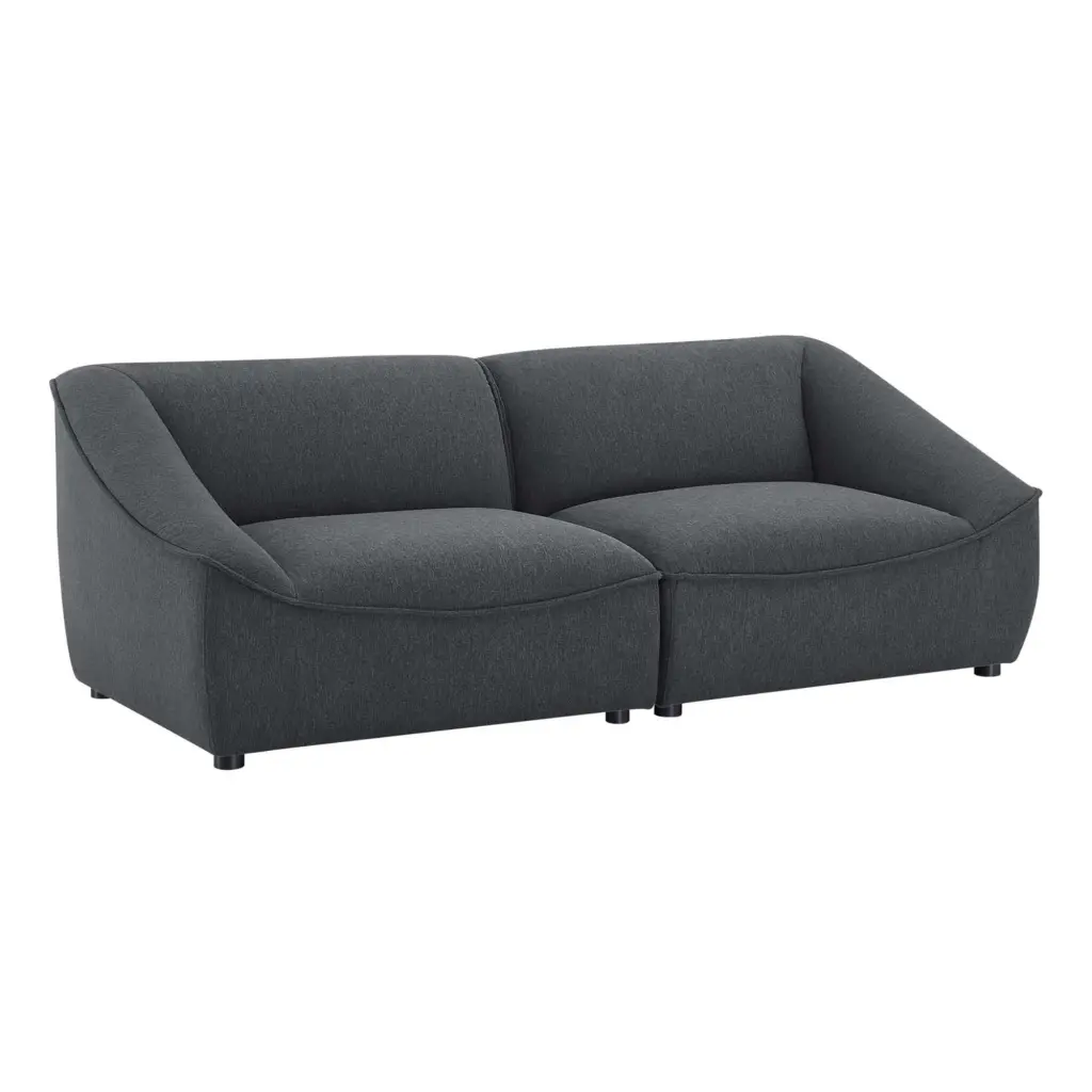 Ergode Comprise 2-Piece Loveseat - Charcoal