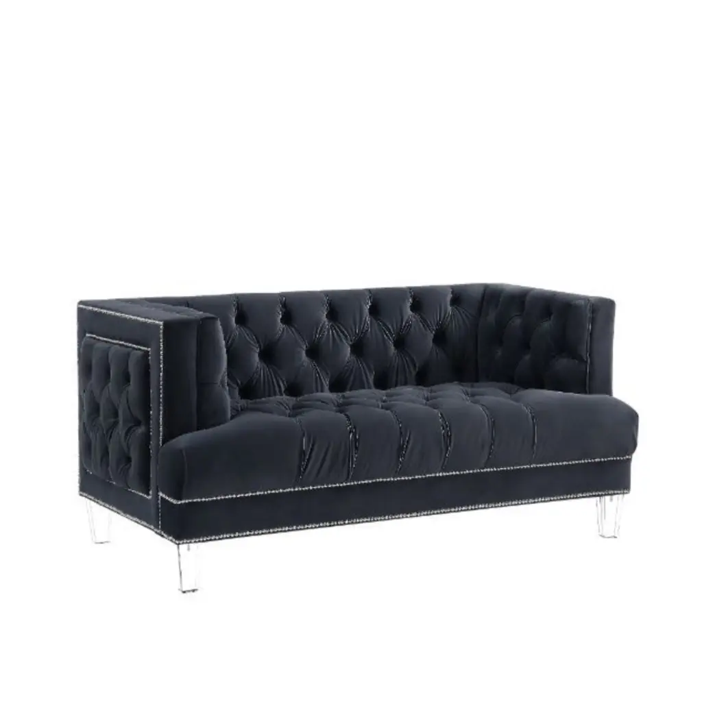 Ergode Loveseat Black Velvet