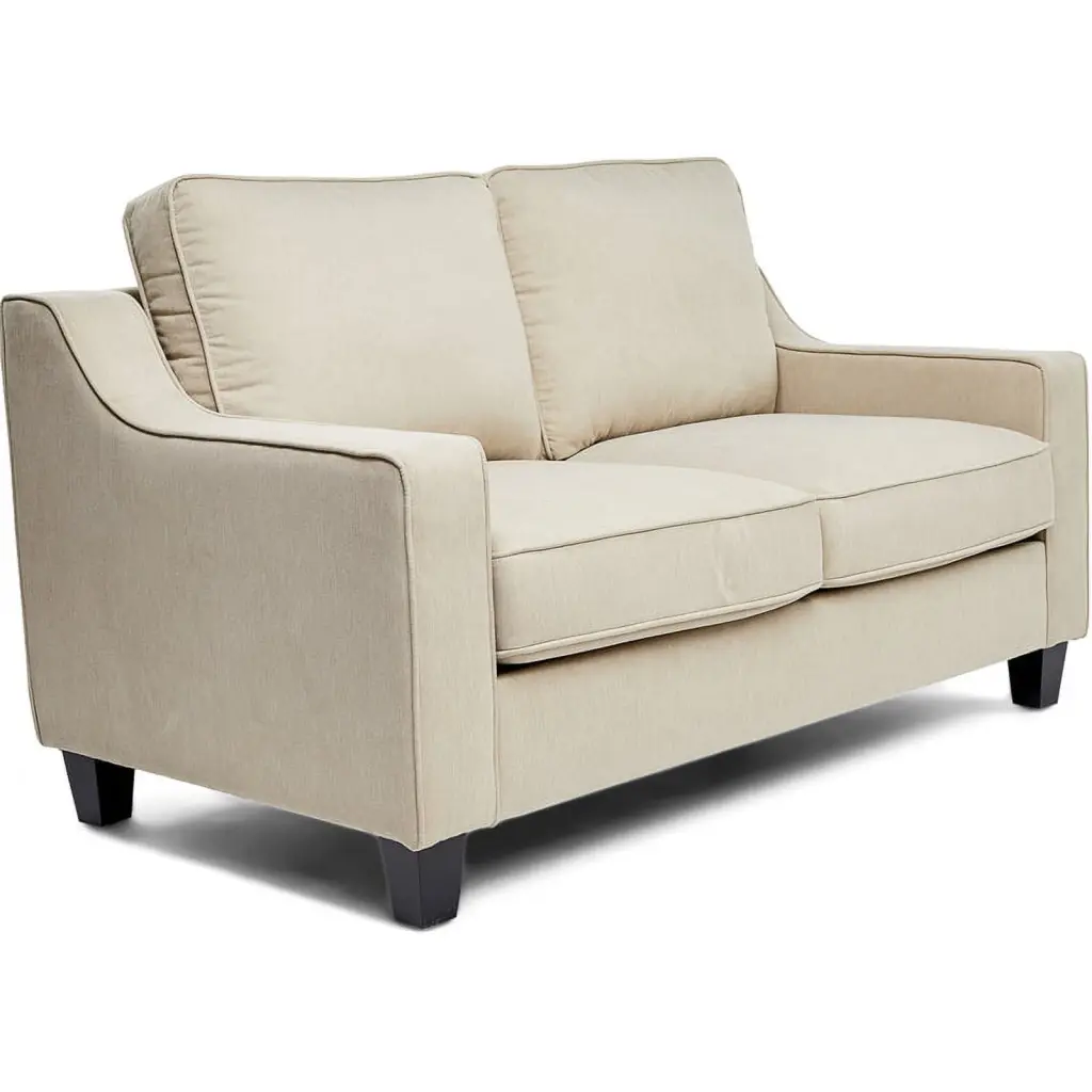 Finch Smithson Tan Loveseat Track Arms - Classic Two-Seater Sofa