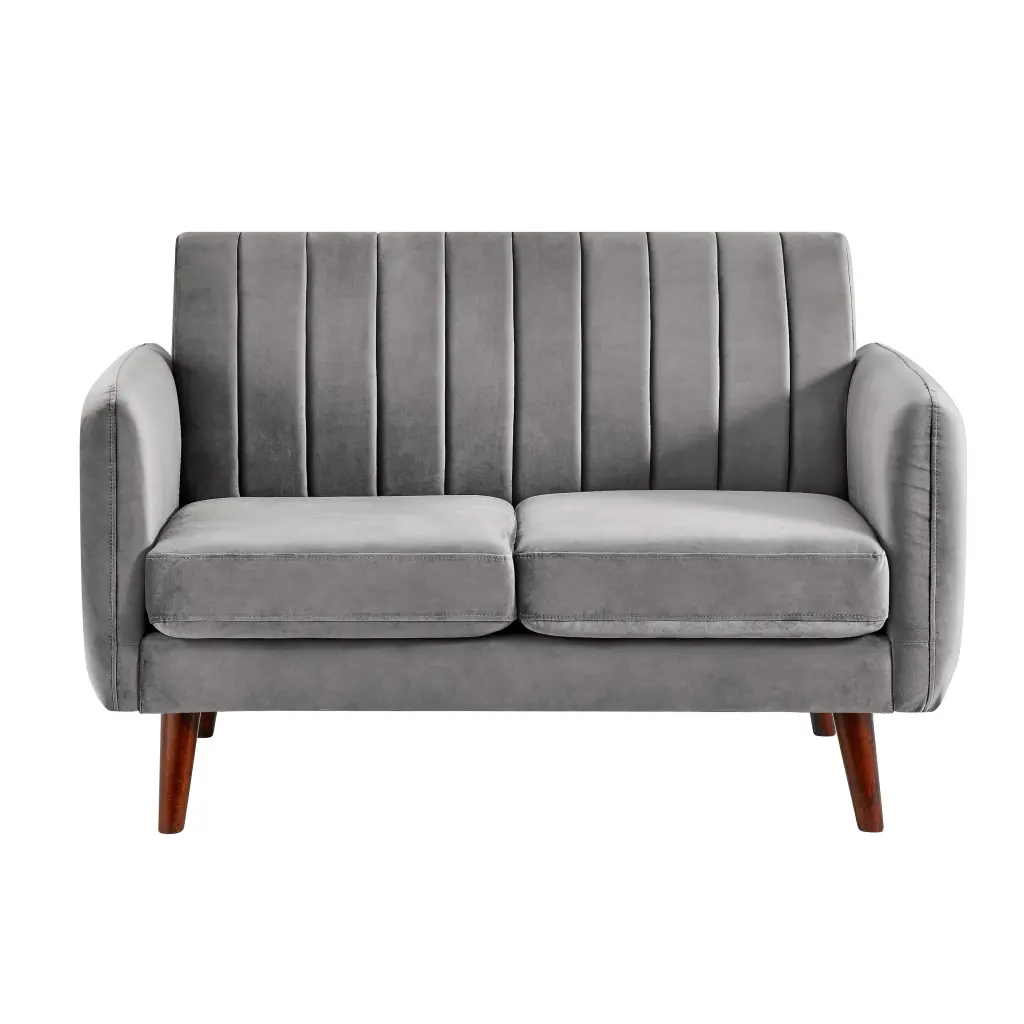 HomeFare Flannel Living Room Loveseat Comfortable Seating Home Fare