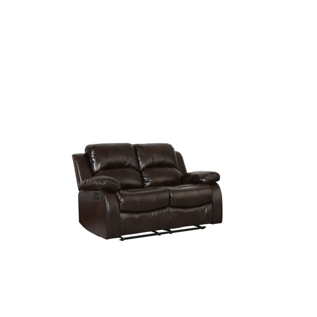 60 x 38 x 40 Inch Brown Loveseat Compact Spaces HomeRoots