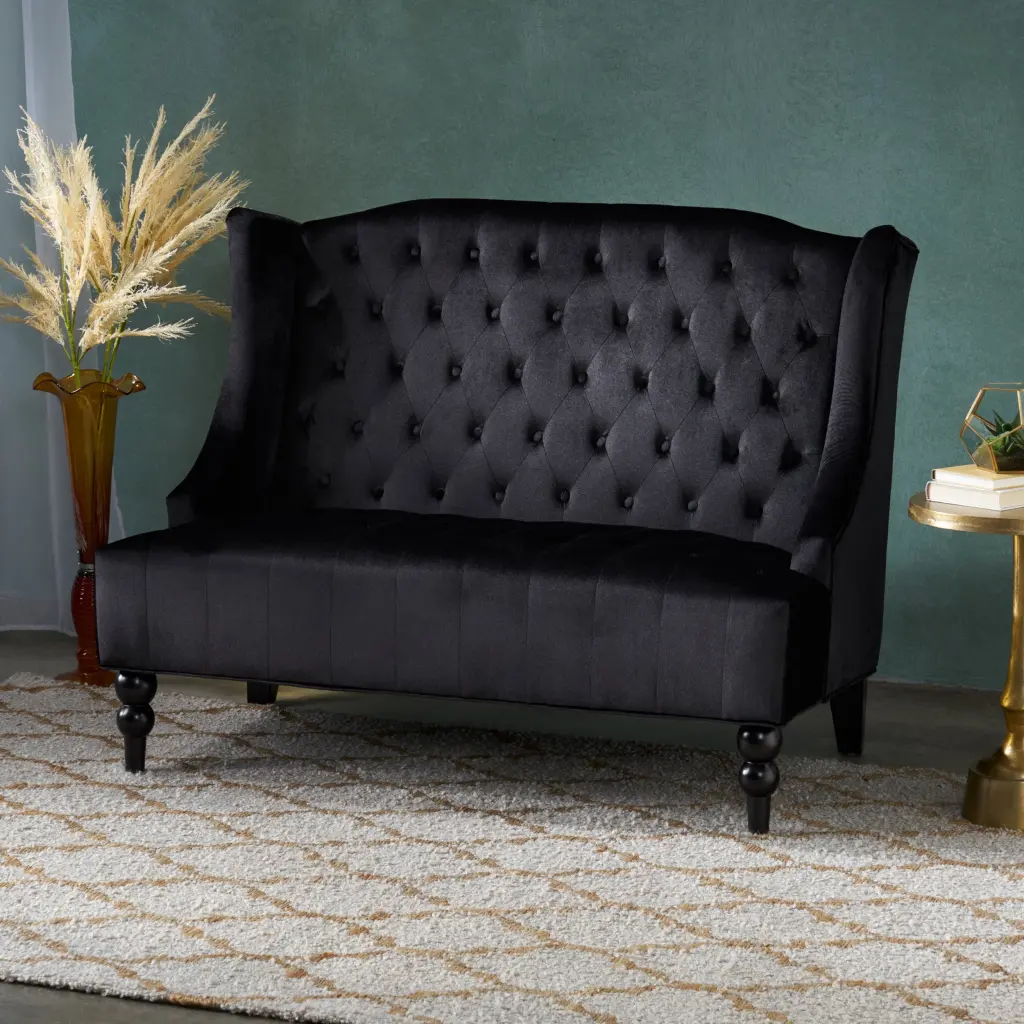 DeeHome Elson 76 Loveseat Beige Linen - Spacious Two-Seater Sofa HOMXIAOWO