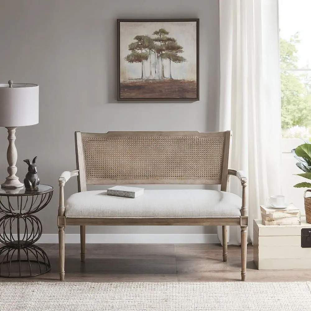 Willshire Settee Loveseat Polyester Beige - Compact 2-Seater Sofa Small Spaces Hypeshops