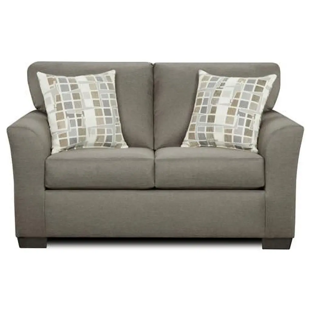 Charlotte Loveseat Sofa Taupe Elegant and Comfortable Living Room Furniture KD Gabinete