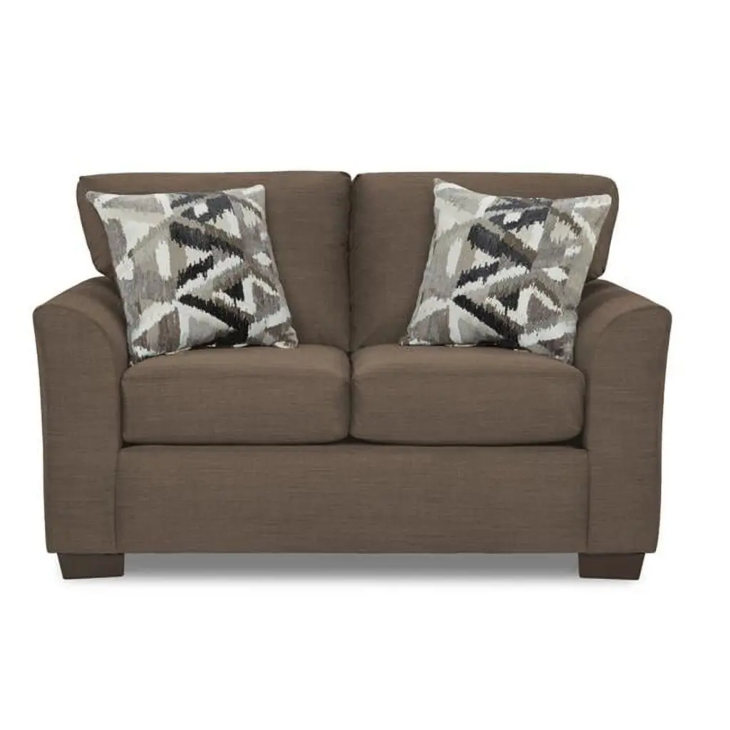 James Loveseat Sofa Brown Classic and Durable Upholstered Furniture KD Gabinete