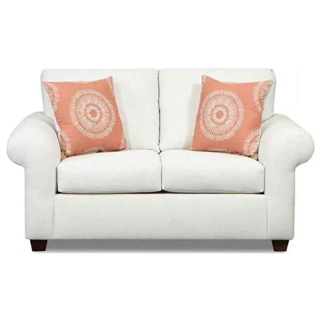 NL725 Savannah Loveseat Sofa Beige Cheetah Print Contemporary Design KD Gabinete