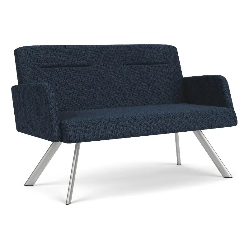 Elegant Willow Lounge Loveseat Steel Frame - Sophisticated Seating Option Lesro