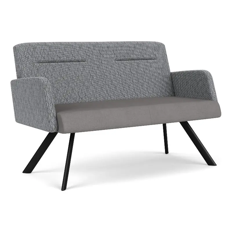 Willow Lounge Contemporary Loveseat Metal Legs - Stylish and Functional Lesro