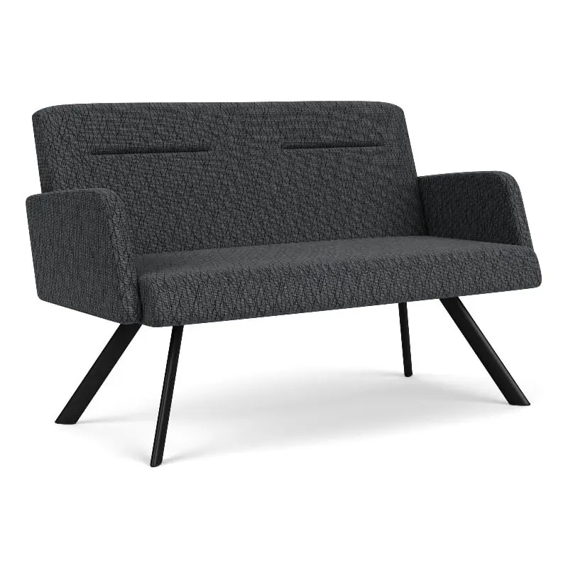 Willow Lounge Reception Loveseat Steel Legs - Modern Office Waiting Room Furniture Lesro