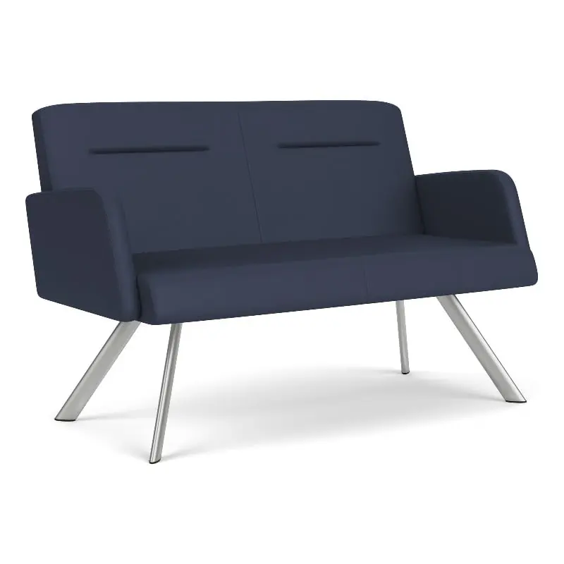 Willow Lounge Two-Person Sofa Steel Legs - Comfortable and Durable Design Lesro
