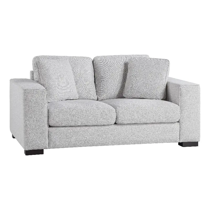 Lexicon Solaris 18 Modern Plywood and Fabric Loveseat Gray Stylish Living