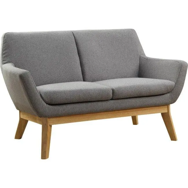 Lorell Quintessence Collection Upholstered Loveseat Gray - Stylish Office Seating