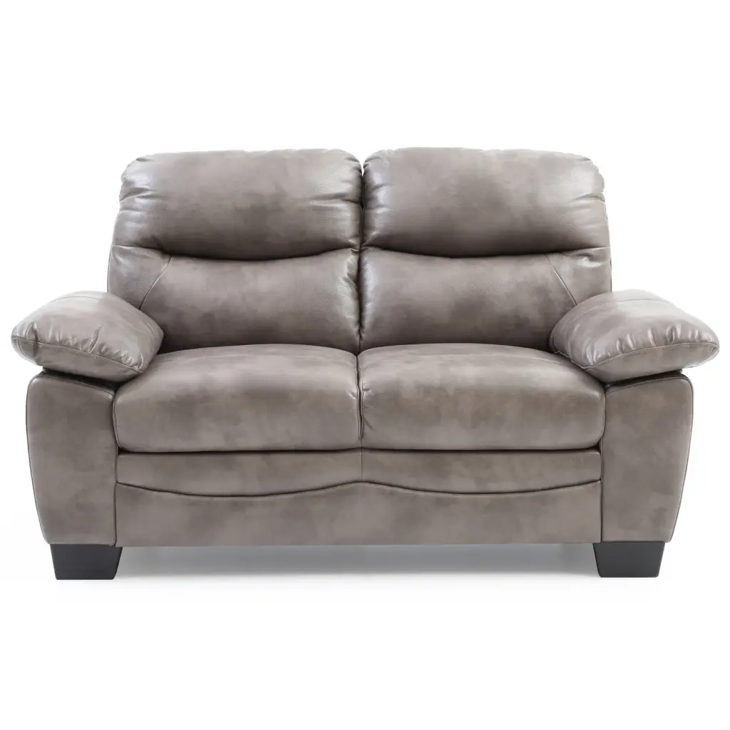 LYKE Home Loveseat Gray Modern Minimalist Sofa Small Spaces