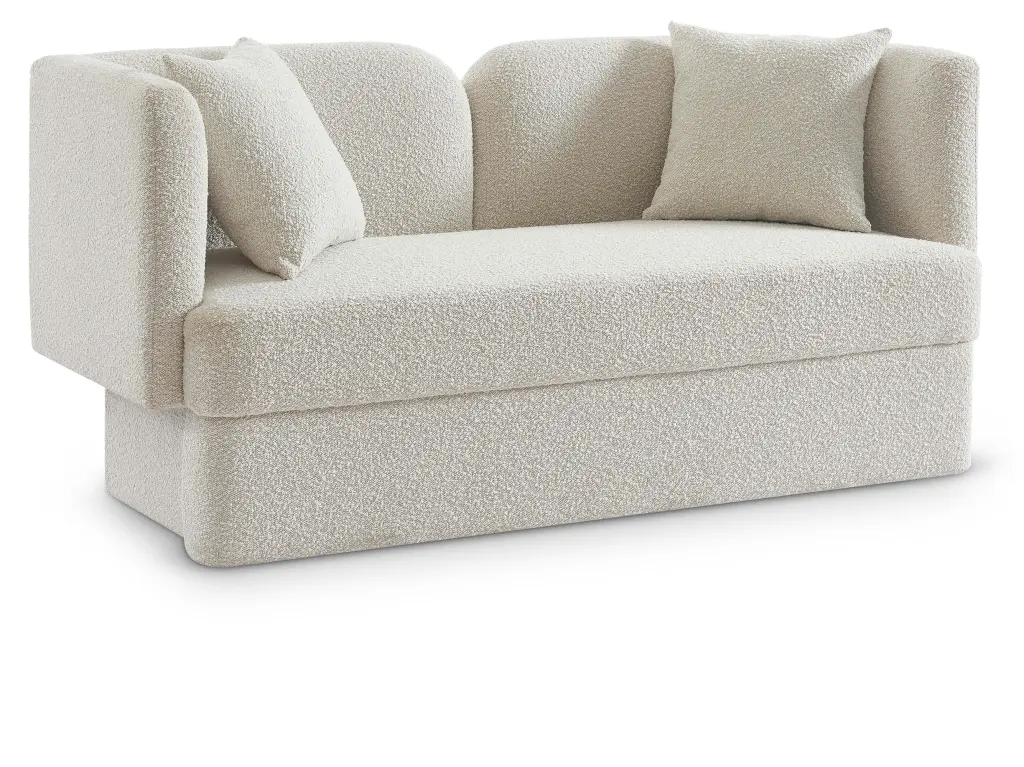 Meridian Furniture Marcel Cream Loveseat