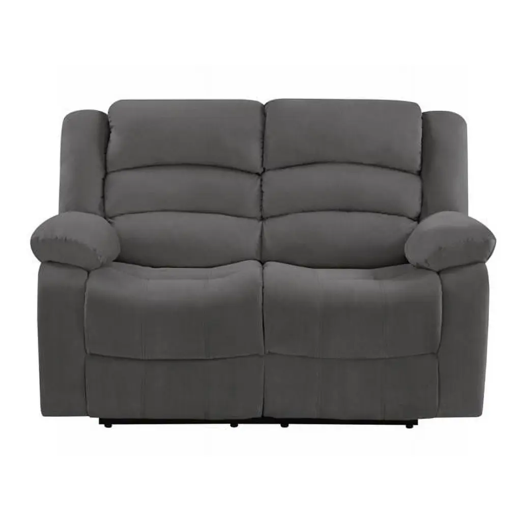Home Roots Contemporary Fabric Loveseat - Grey 40-inch Sofa Modern Living Rooms MEWE