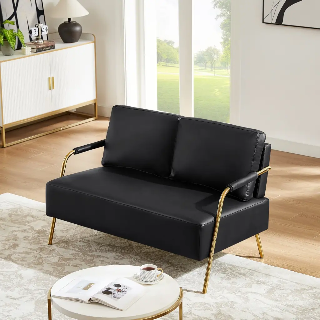Miekor Pet Friendly Fabric Loveseat Removable Cushion W5U103