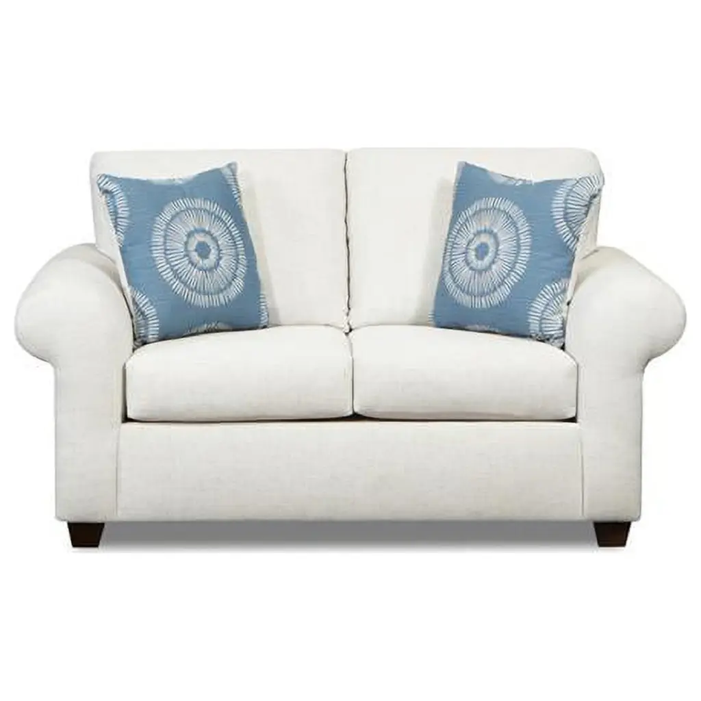 Neo Living NL725 Skylar Loveseat Sofa Beige Star Print Modern Design