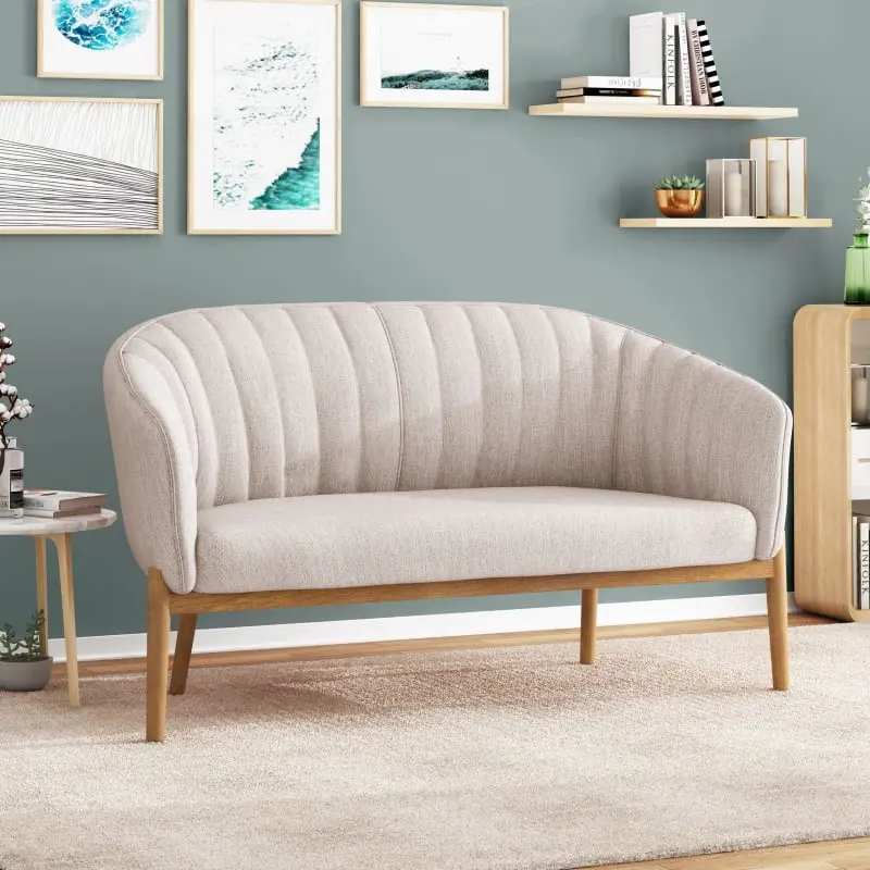 Loveseat Comfortable Seating Two Compact Design NOBRAND