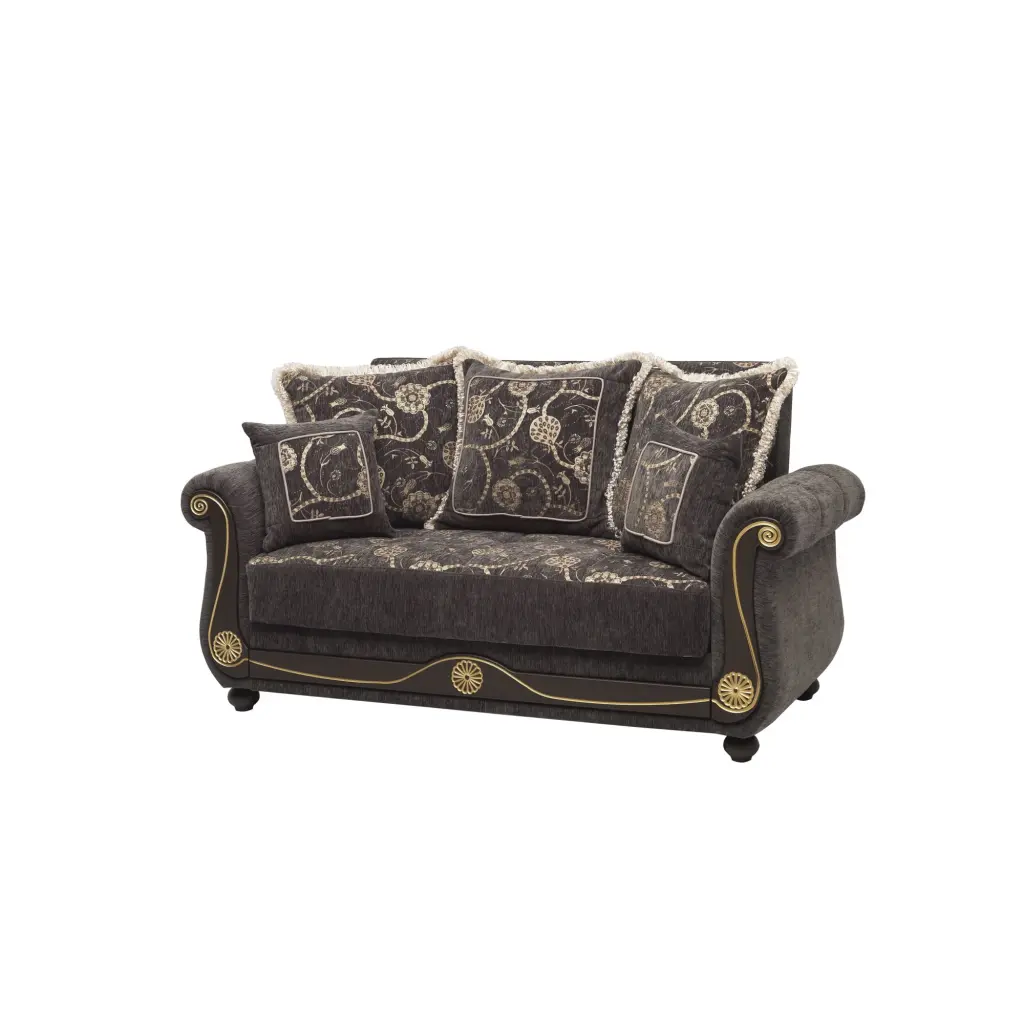 Americana Loveseat Gray Timeless Living Room Style Ottomanson