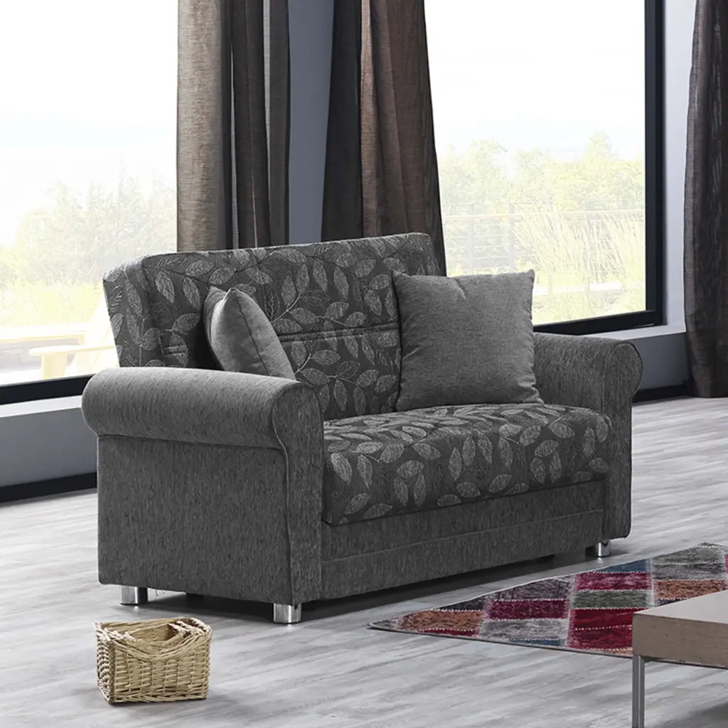 Rio Grande Loveseat Gray Cozy Living Room Setup Ottomanson