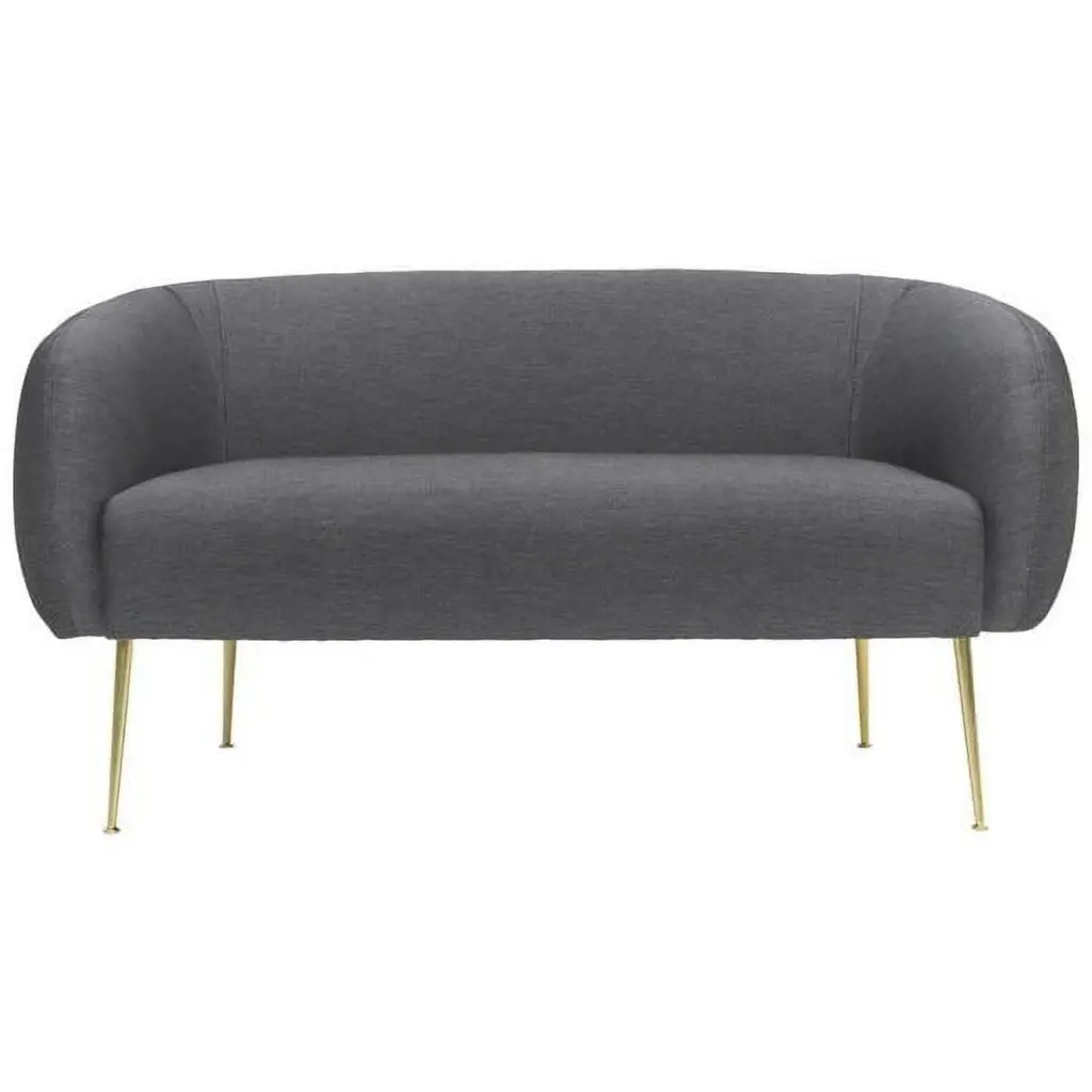 Safavieh Couture Alena Poly Blend Loveseat 55.1 W x 29.9 D x 28.7 H