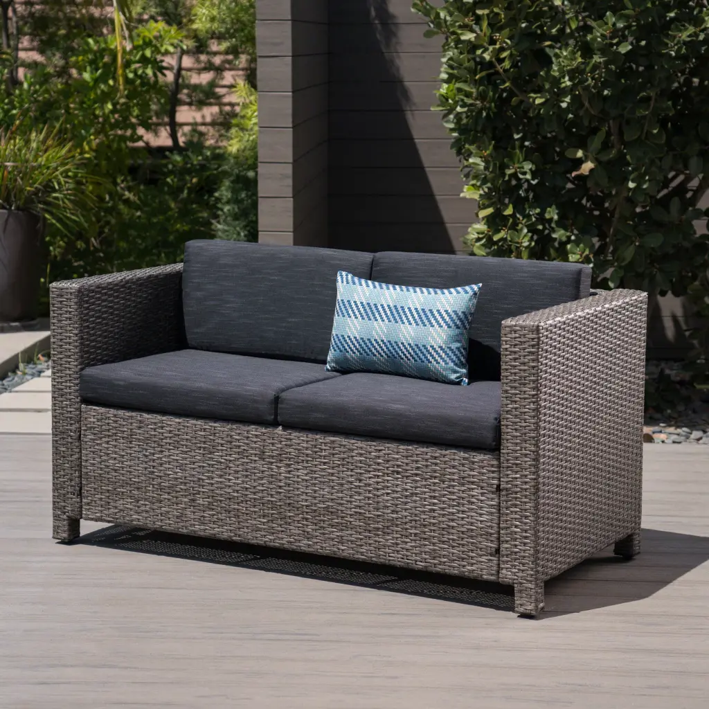 Puerta Loveseat Modern Upholstered 2 Seater Couch Living Room SHNHYF