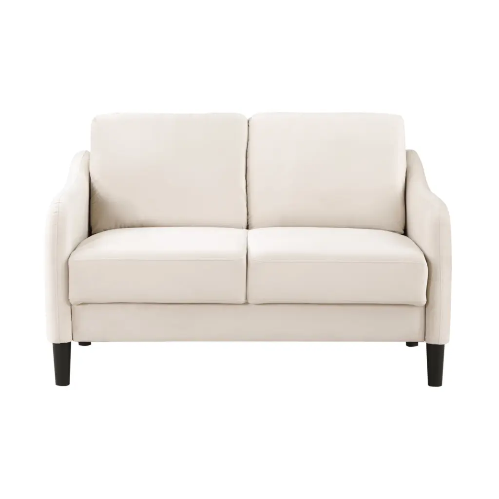 51.5 Beige Loveseat Sofa Small Cozy Couch Living Room and Bedroom Spaces SNAILF