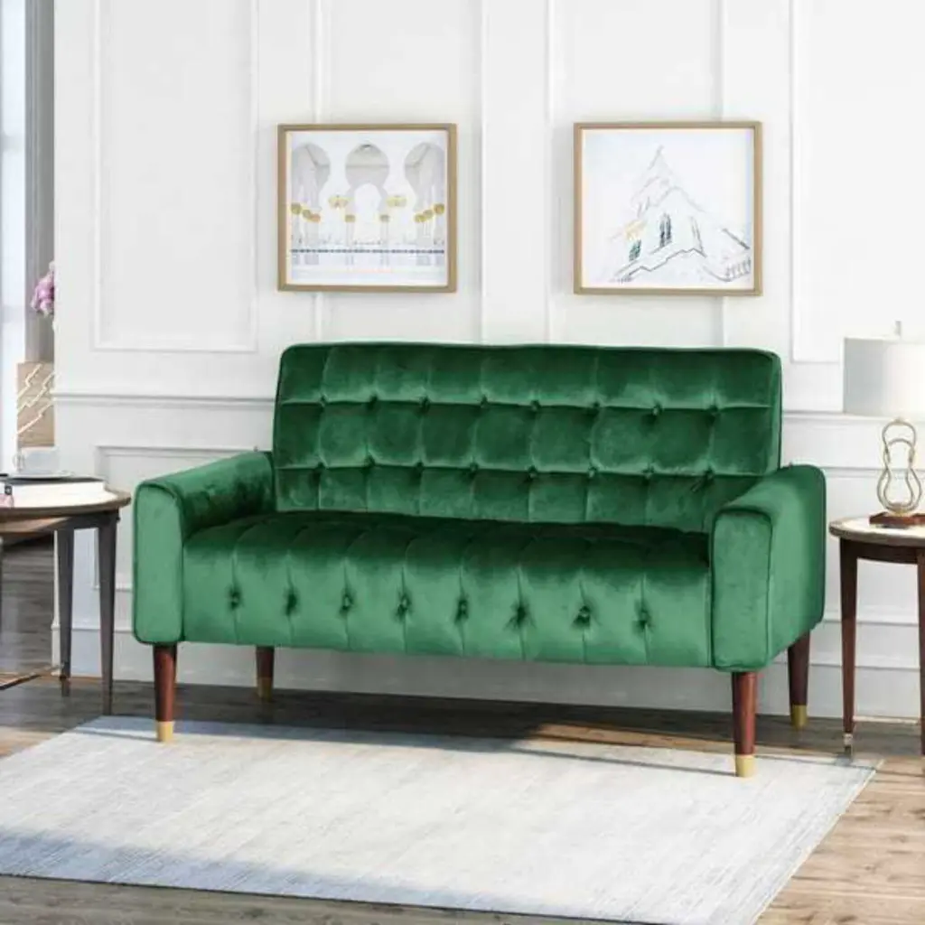 Stylish Loveseat Sofa - Comfortable 2-Seater Couch Living Room or Bedroom unknown