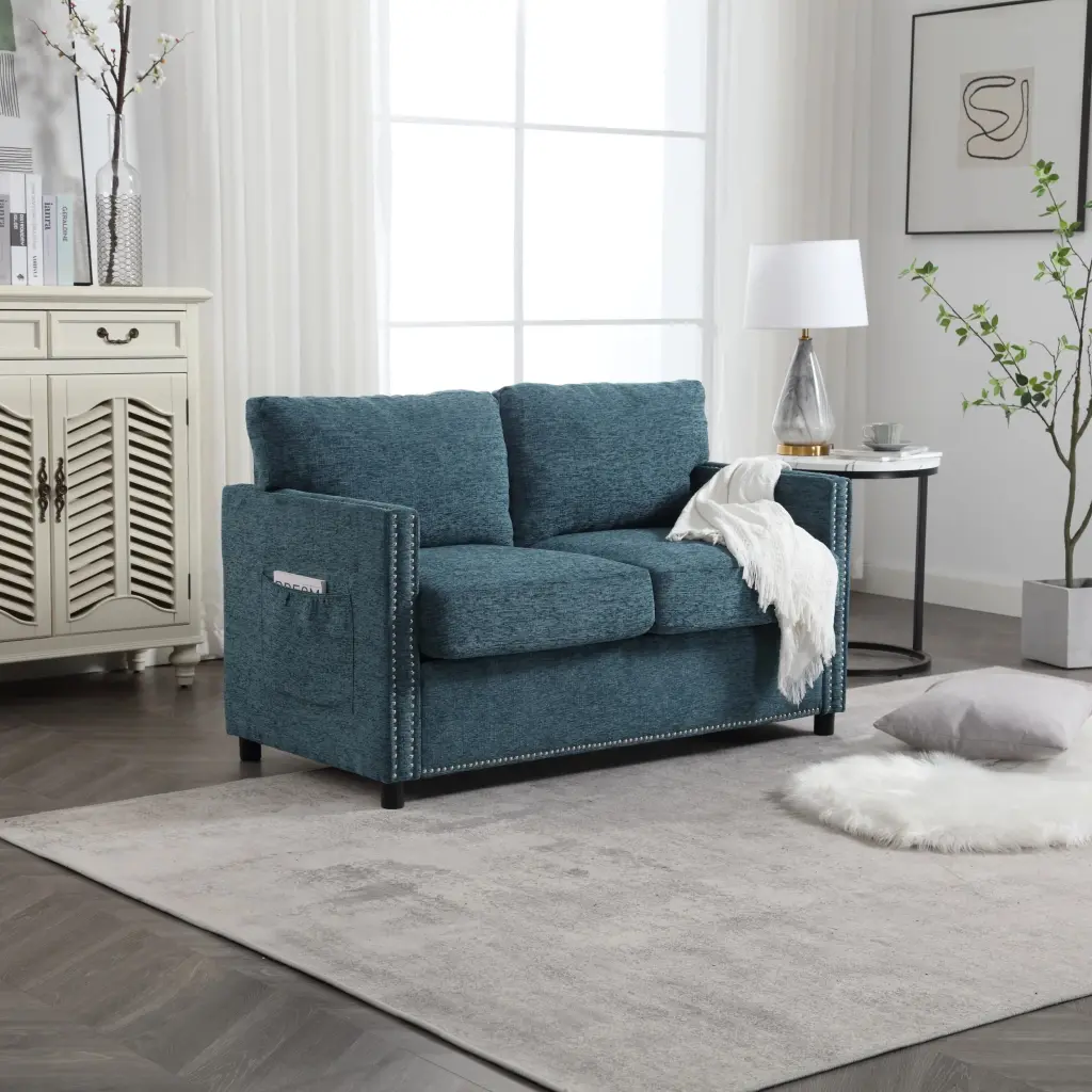 UNITED Modern Chenille Fabric 2-Seat Upholstered Loveseat Sofa Modern Couch unknown
