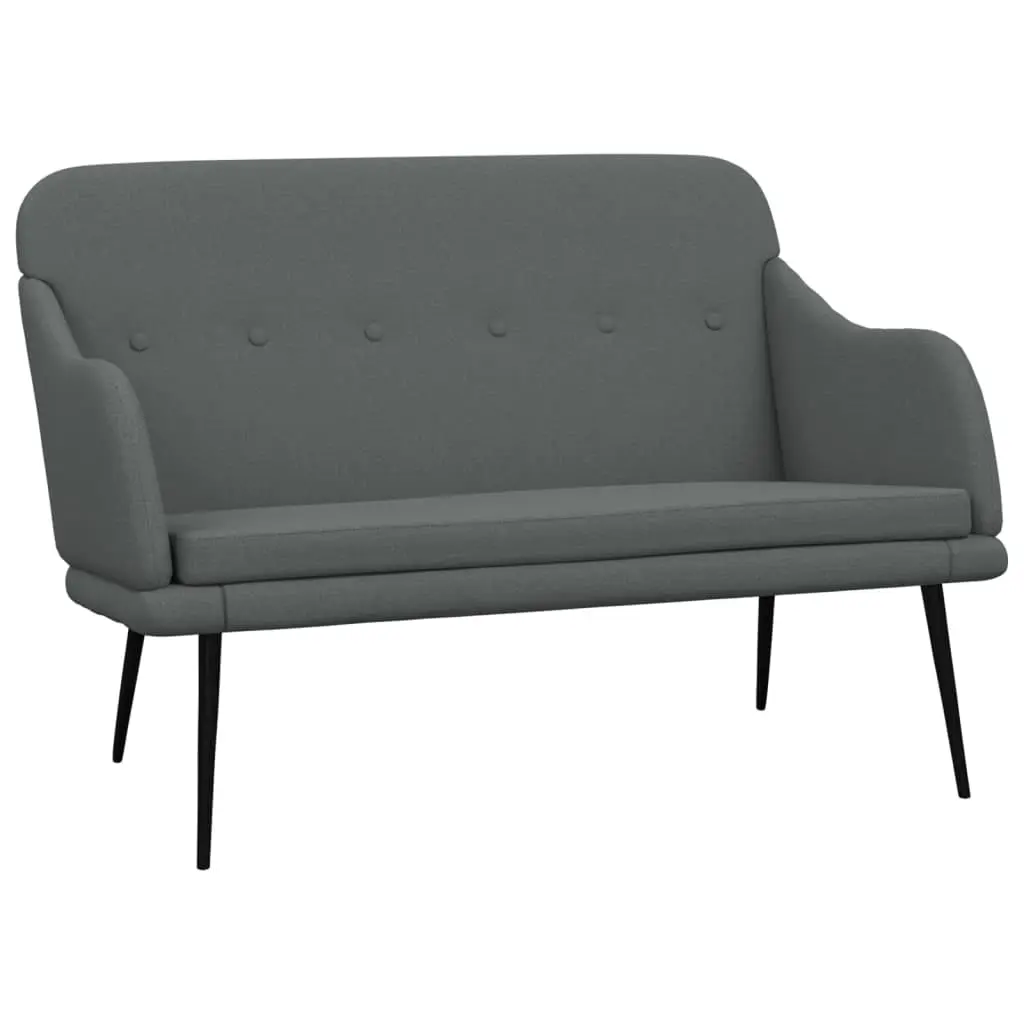 vidaXL Upholstered Loveseat Couch Bench Armrests Dining Room Fabric