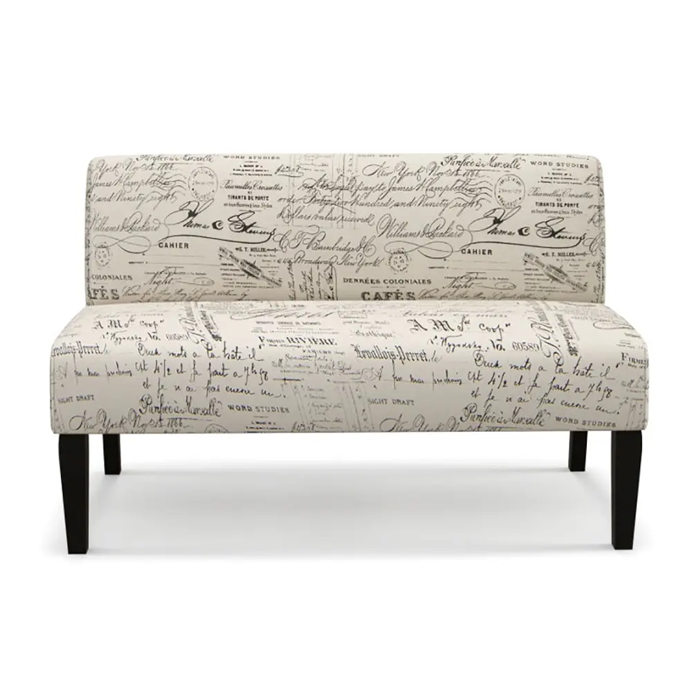 YYAo Living Room Wooden Leg Armless Loveseat Sofa Multicolor