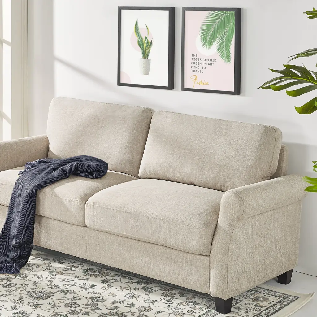 Zinus 56 Josh 2-Seater Loveseat Beige