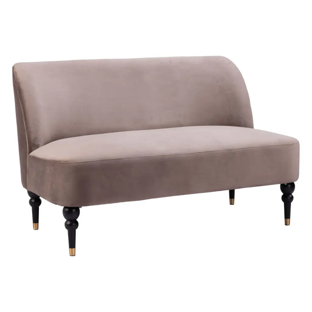 Bintulu Loveseat Taupe - Modern 2-Seater Sofa Living Room Zuo Modern Contemporary Inc.