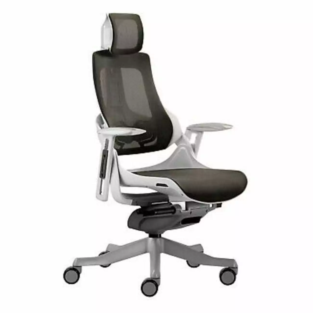 LUX Ergonomic Executive Chair - Grey - High Back Office Chair Back2Basics