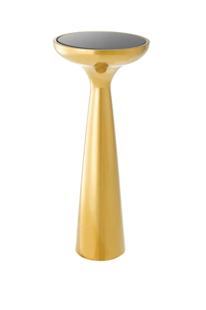 Gold Tower Side Table Eichholtz Lindos High Luxury Accent Table