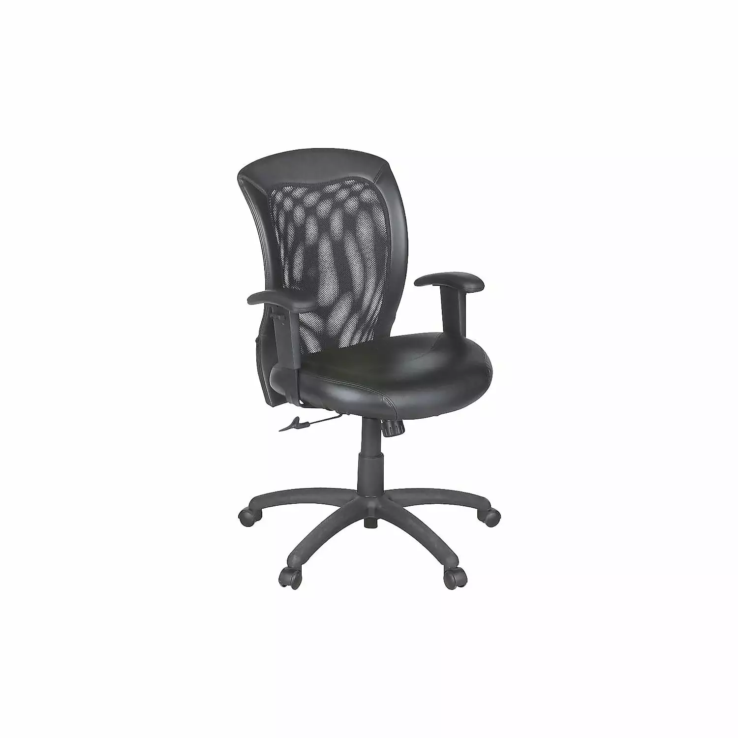 Global Airflow Mesh Back Leather Manager Chair Black 9339BK Global Industries