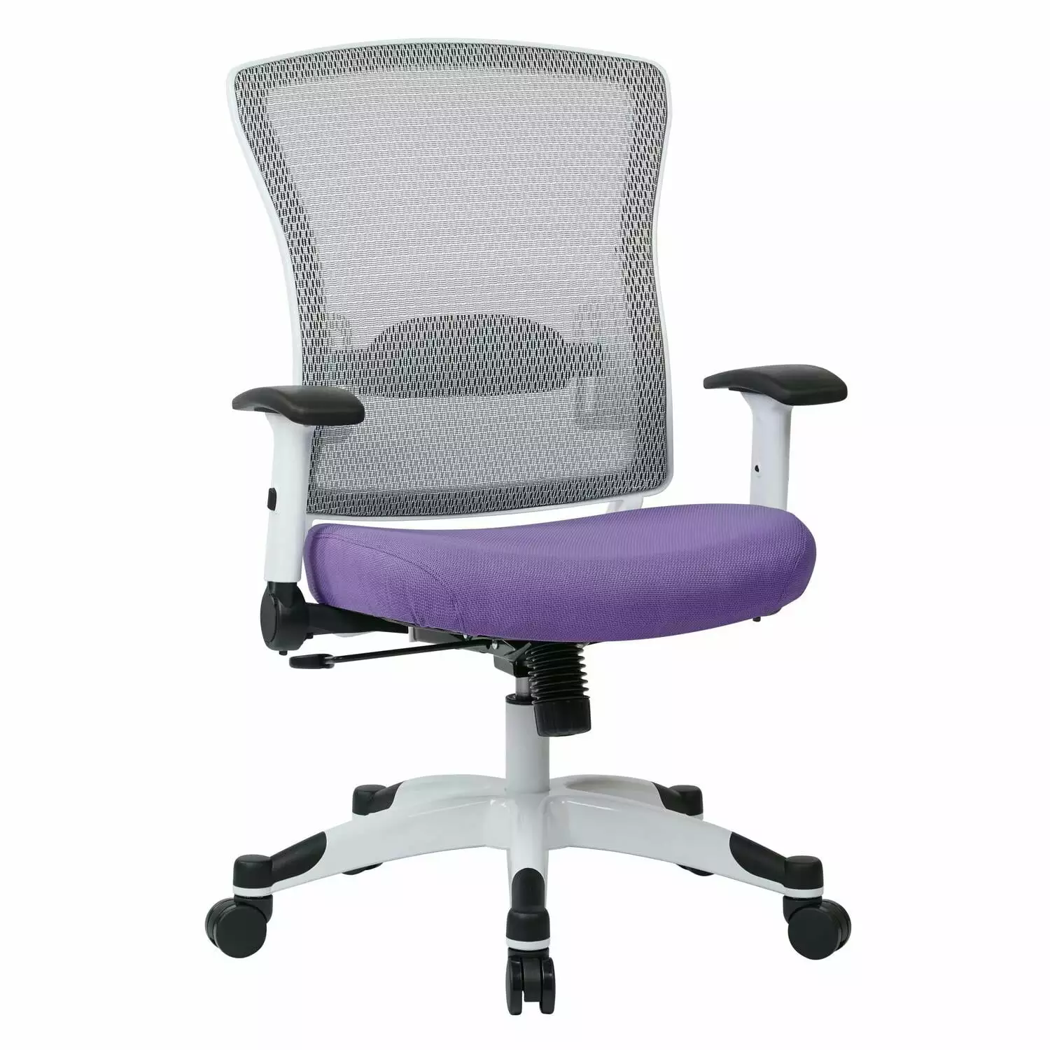 SPACE Seating White Frame Managers Chair Breathable Mesh Back
