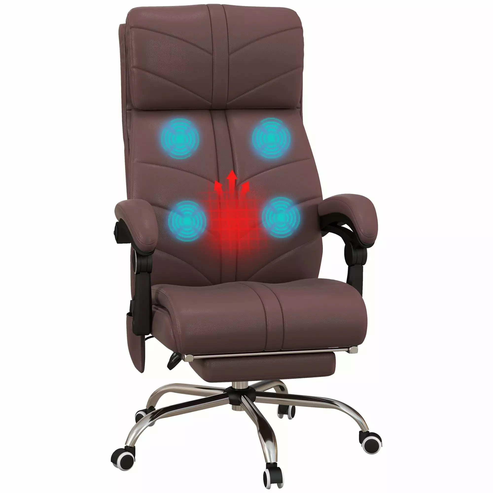 Executive Massage Office Chair 48.4 Luxurious Comfort Ergonomic Design Yeah Depot