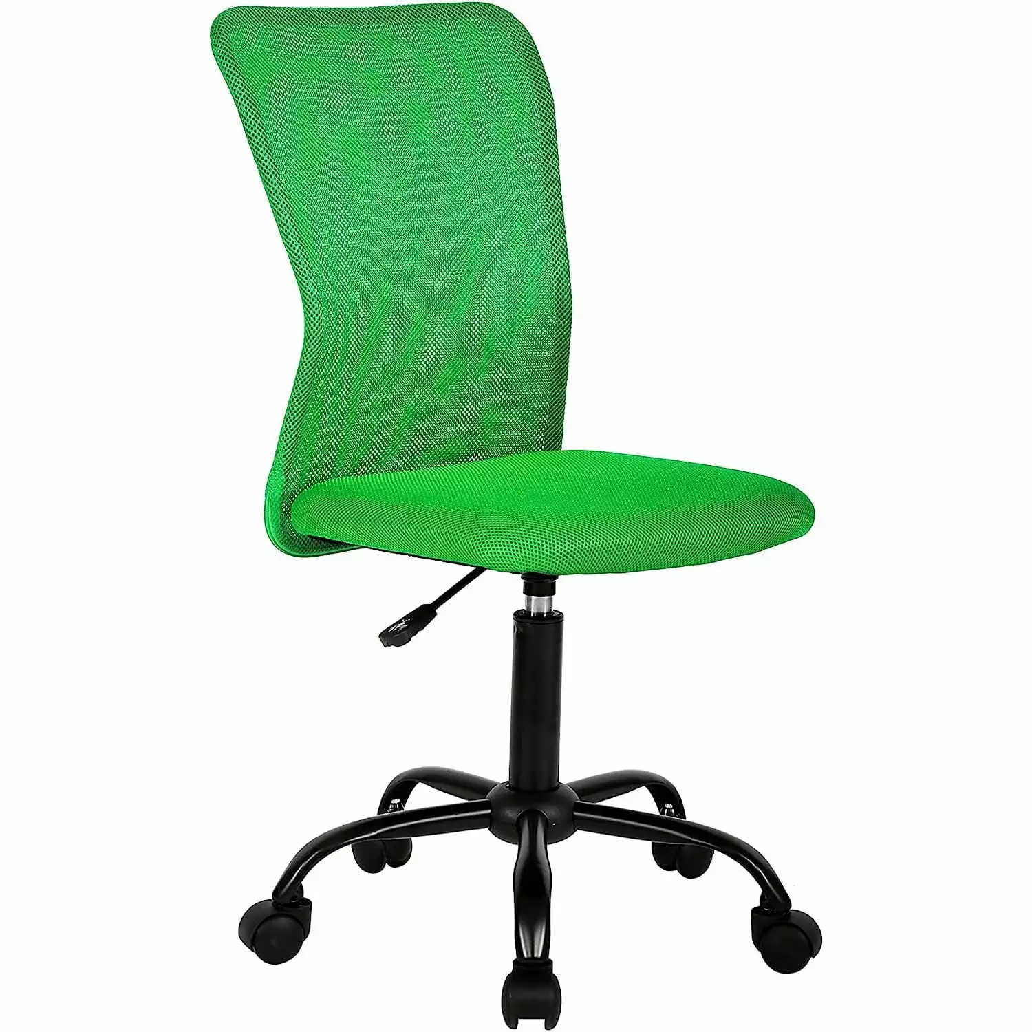 Gray Mesh Executive Office Chair - Ergonomic Armless Computer Desk Chair Back Support Bilot