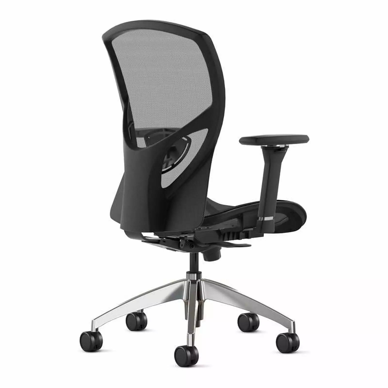 Bowery Hill 22 Modern Metal and Fabric Mesh High-Back Executive Chair Black - Breathable Office Seating