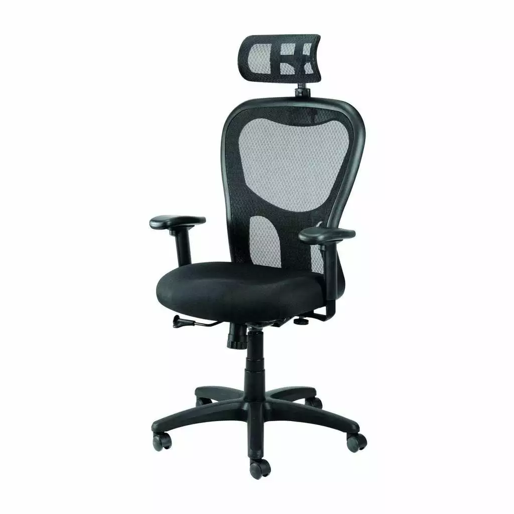 Green Fabric Seat Swivel Adjustable Executive Chair Mesh Back Generic