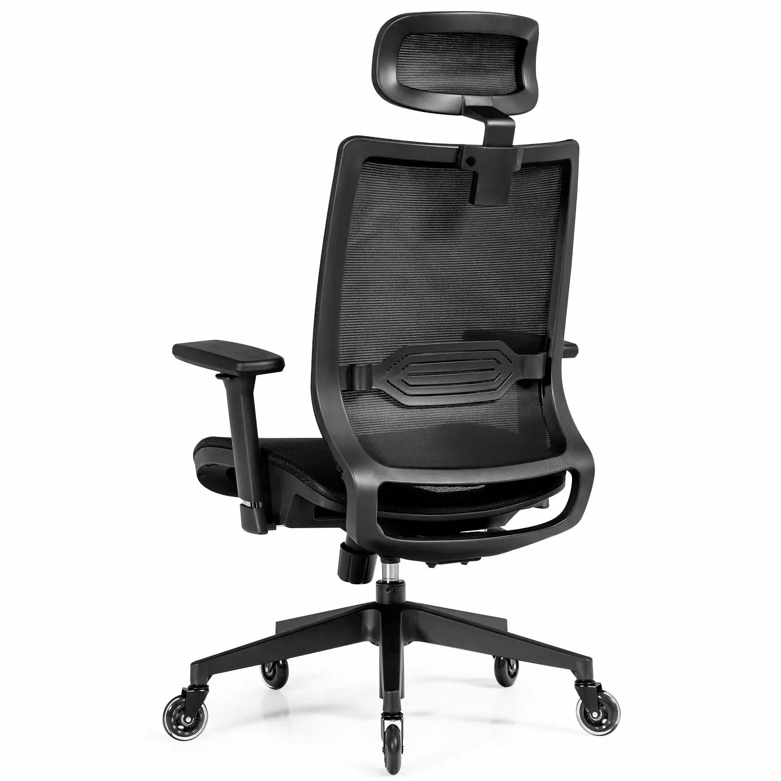 Giantex Ergonomic Office Chair Mesh High Back Computer Desk Chair 3D Armrest Adjustable Lumbar Support Headrest Reclining ...