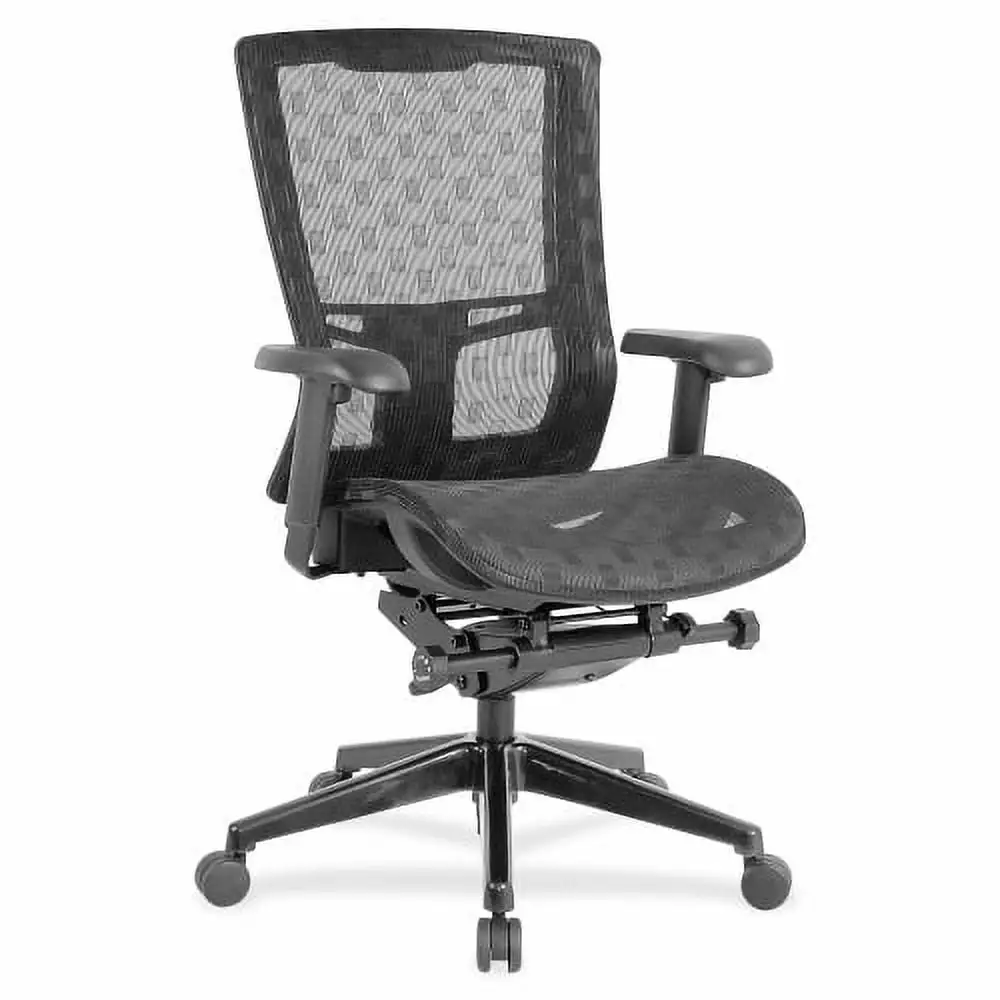 HI Back Mesh Chair Black 26x27.5x46 Ergonomic Office Chair Lorell