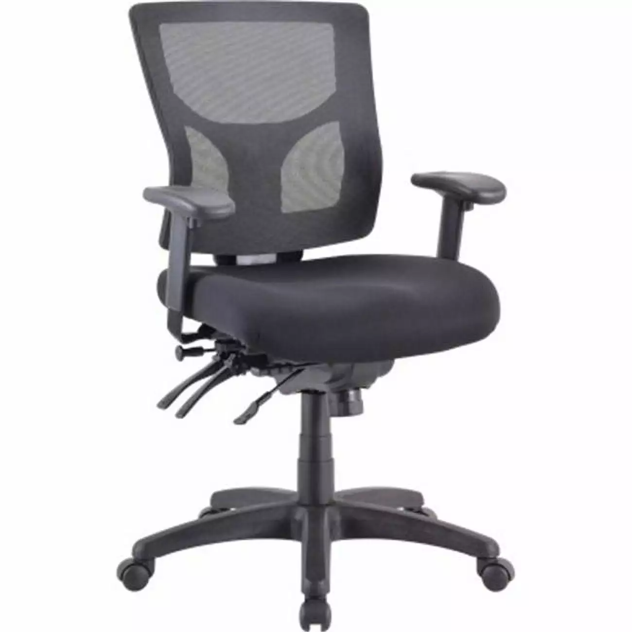 Multifunctional Mesh Mid Back Executive Chair - Ergonomic Black Office Chair Breathable Design Newestedition