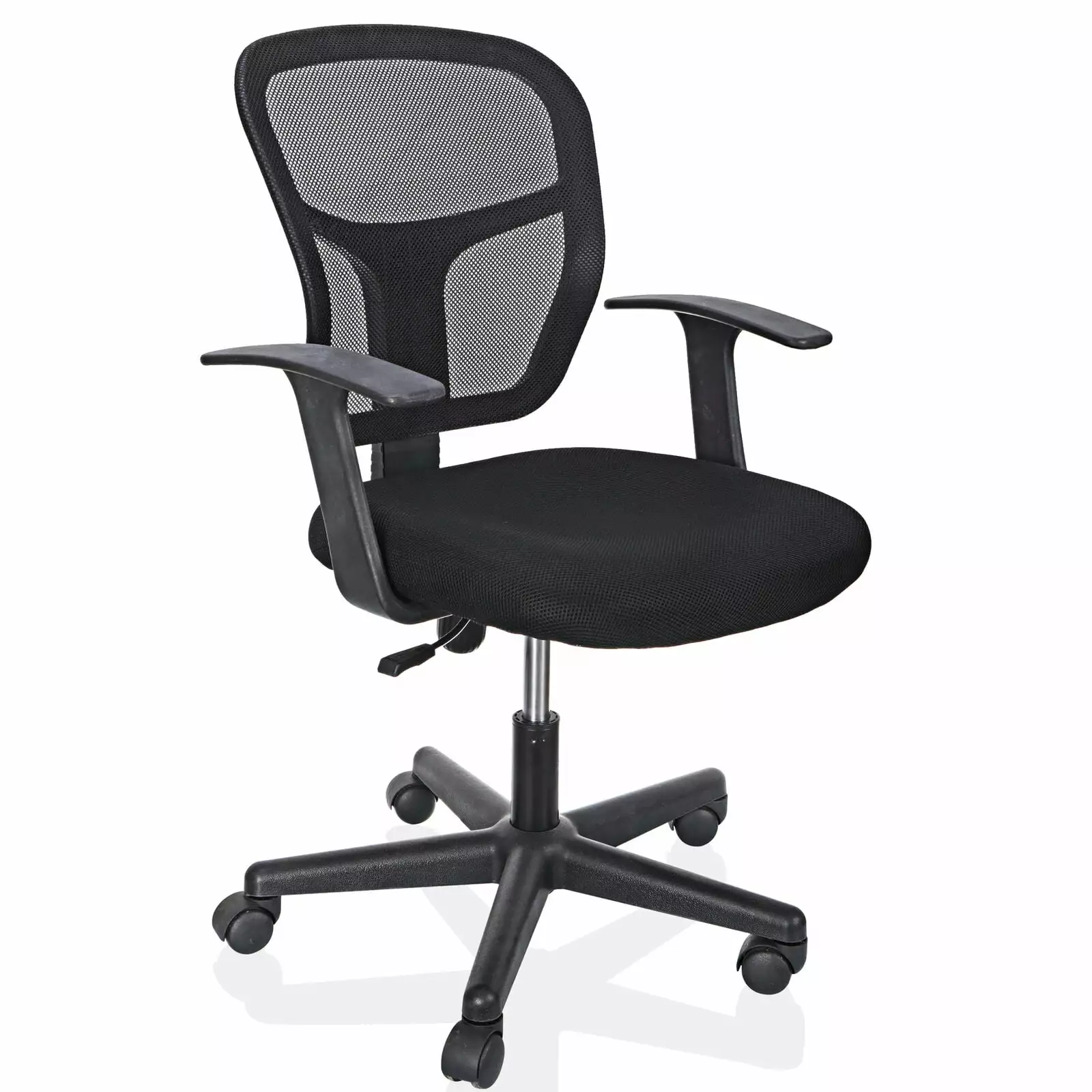 Black Ergonomic Executive Mesh Chair Swivel Mid-Back Office Chair Computer Desk NOBRAND