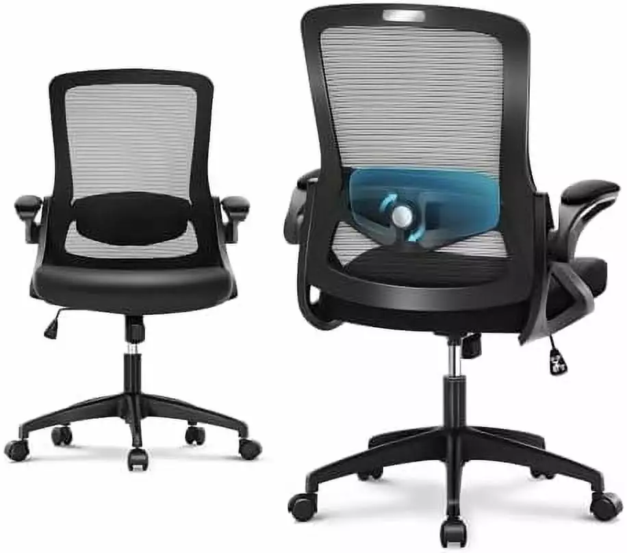 XINGAN Ergonomic Mesh Office Chair Adjustable Lumbar Support and Flip-Up Armrests