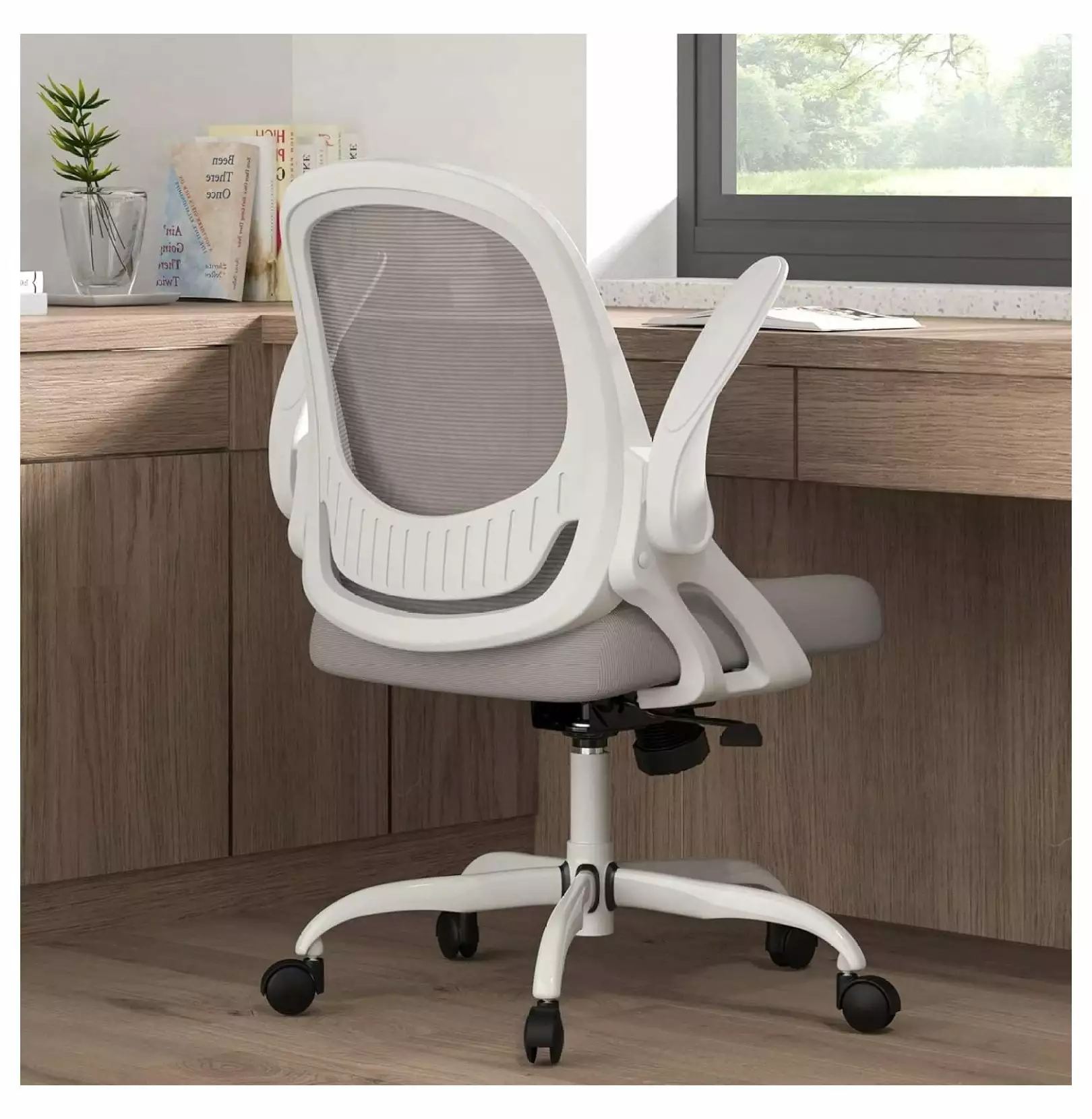 ZeloraGildan Home Office Chair - Breathable Mesh Desk Chair Lumbar Support, Swivel, Wheels, Adjustable Height